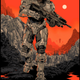 a halo poster by artist ken taylor.